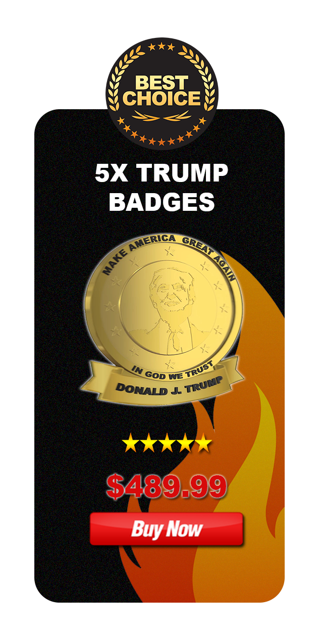 buy 5x donald trump badge