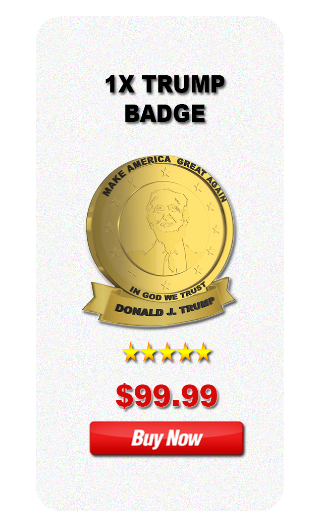 buy 1x donald trump badge